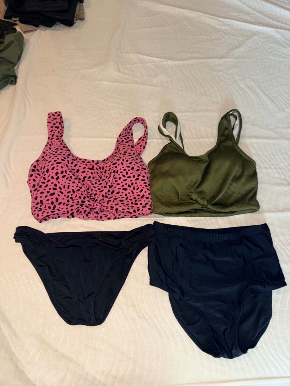 Coral Reef Swim Bikini Tops & high waisted bottoms set